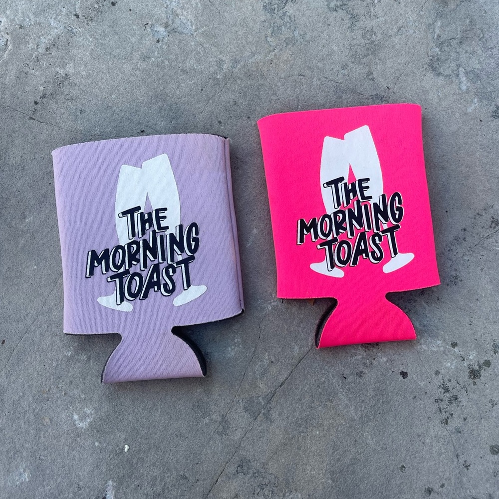 The Morning Toast Can Koozie Two Pack